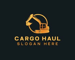 Industrial Digging Excavator logo design