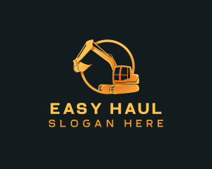 Industrial Digging Excavator logo design