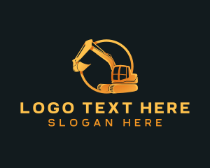 Equipment - Industrial Digging Excavator logo design