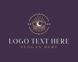 Fortune Telling - Mystical Cosmic Eye logo design