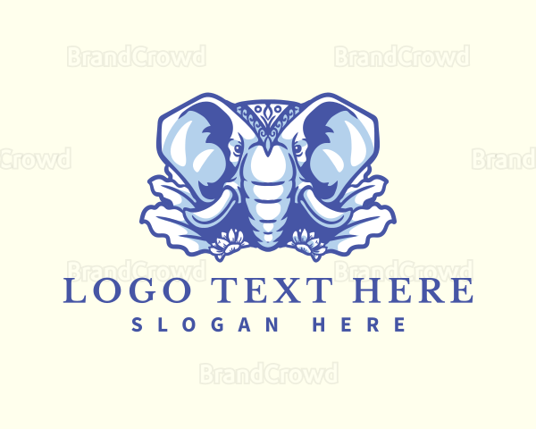 Wild Elephant Nature Logo