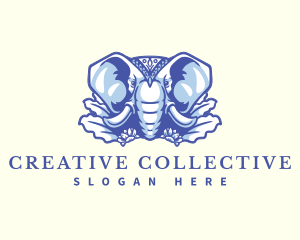 Wild Elephant Nature logo design