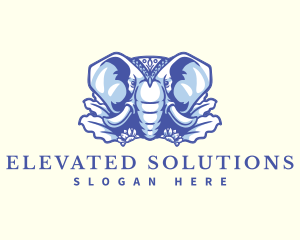 Wild Elephant Nature logo design