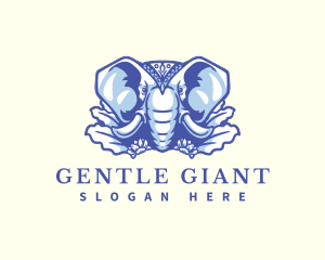 Elephant - Wild Elephant Nature logo design