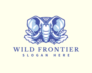 Wild Elephant Nature logo design