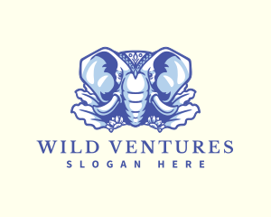 Wild - Wild Elephant Nature logo design