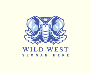 Wild Elephant Nature logo design