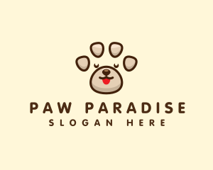 Paw - Cute Puppy Paw logo design