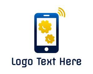Mobile - Phone Gear Technician logo design