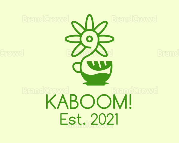Green Flower Cafe Logo