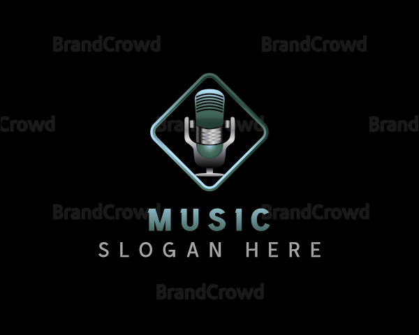 Podcast Microphone Media Logo
