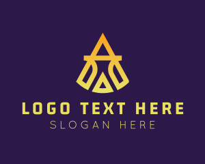 Letter - Industrial Letter A Company logo design