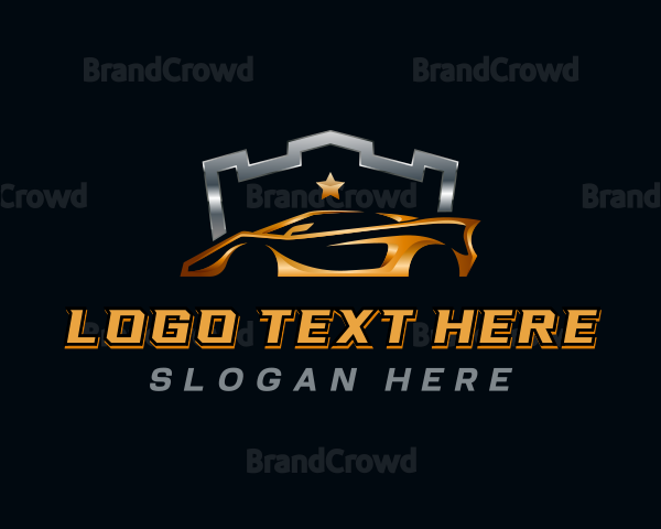 Automobile Racing Car Logo