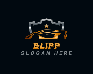 Automobile Racing Car Logo