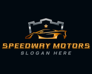 Automobile Racing Car logo design