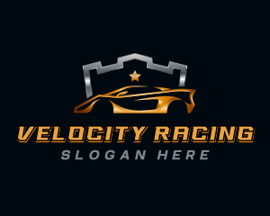 Automobile Racing Car logo design