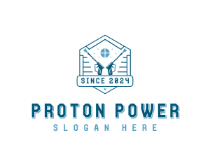 Power Washing Disinfection logo design