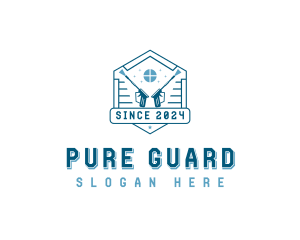 Power Washing Disinfection logo design