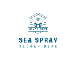 Power Washing Disinfection logo design