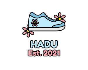 Feminine - Cute Girly Flower Shoe logo design