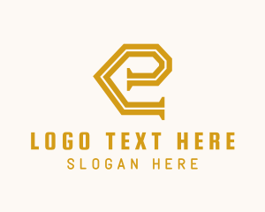 Generic Pipe Letter E Business logo design