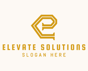 Generic Pipe Letter E Business logo design