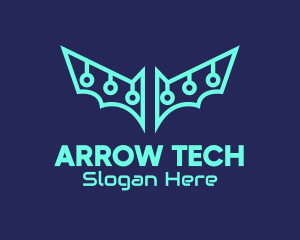 Digital Tech Bat logo design