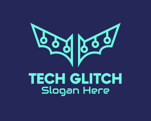 Digital Tech Bat logo design