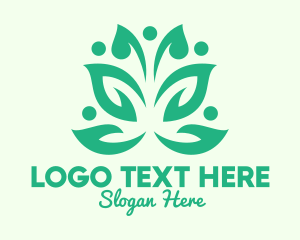 Veggie - Green Environmental Community logo design