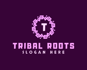 Geometric Tribal Pattern logo design