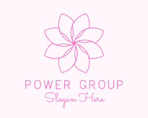 Salon - Flower Blossom Scent logo design