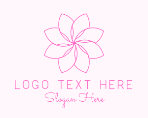 Pink - Flower Blossom Scent logo design
