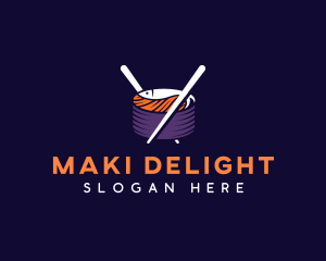 Sushi Japanese Cuisine logo design