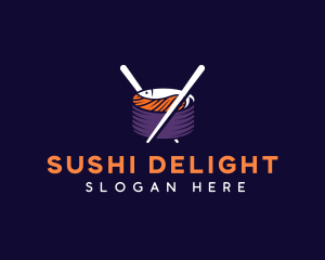 Sushi Japanese Cuisine logo design