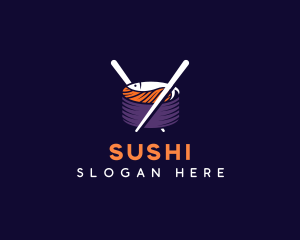 Sushi Japanese Cuisine logo design