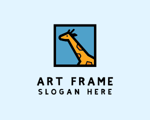 Frame - Wildlife Giraffe Frame logo design