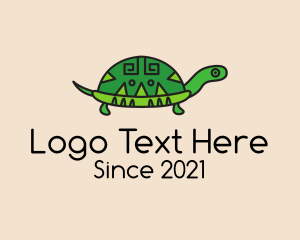 Tribal - Ethnic Tortoise Animal logo design