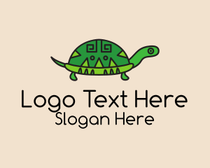 Ethnic Tortoise Animal  Logo