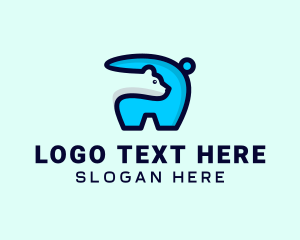 Animal - Polar Bear Zoo logo design