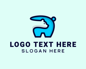 Bear - Polar Bear Zoo logo design