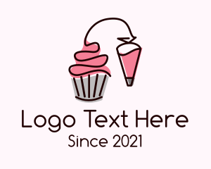 Pastry Chef - Cupcake Muffin Icing logo design