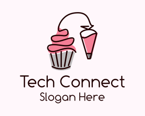 Cupcake Muffin Icing  Logo