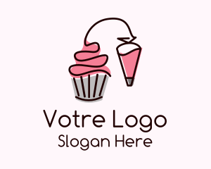 Cupcake Muffin Icing  Logo