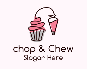 Cupcake Muffin Icing  Logo