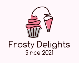 Icing - Cupcake Muffin Icing logo design