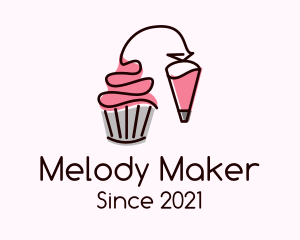 Cupcake Shop - Cupcake Muffin Icing logo design