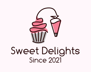 Pastries - Cupcake Muffin Icing logo design