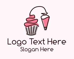 Cupcake Muffin Icing  Logo