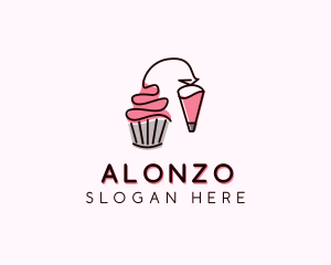 Cupcake Muffin Icing  logo design