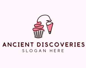 Cupcake Muffin Icing  logo design